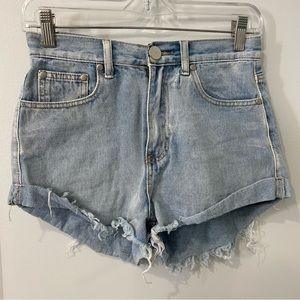 Princess Polly Denim Shorts, Size 4